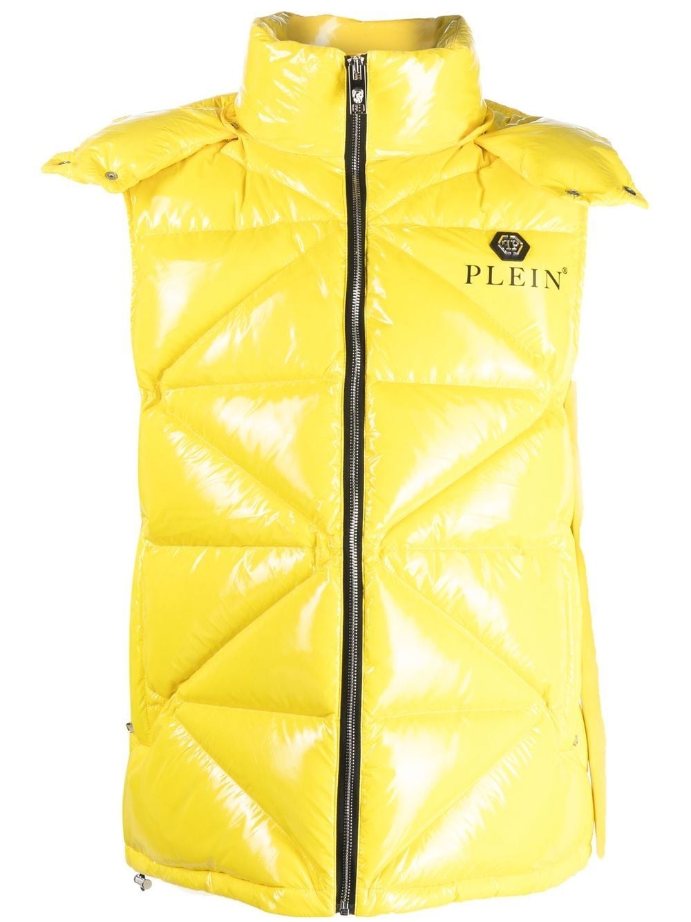 Philipp Plein quilted padded gilet jacket - Yellow von Philipp Plein