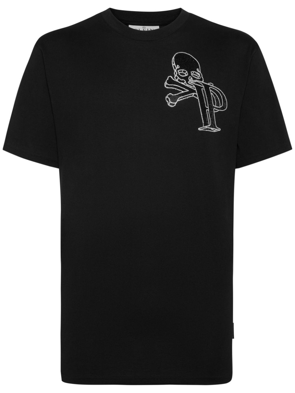 Philipp Plein rhinestone-embellished cotton T-shirt - Black von Philipp Plein