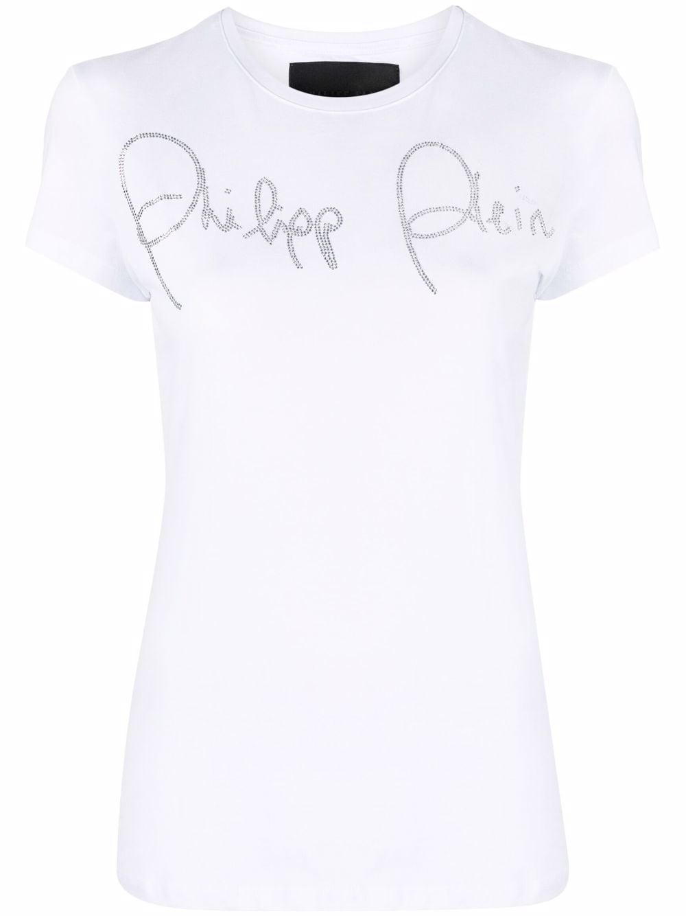 Philipp Plein rhinestone embellished logo T-shirt - White von Philipp Plein