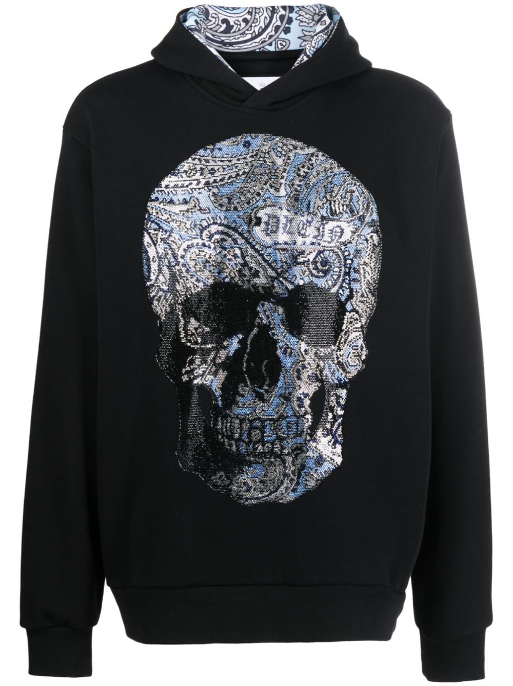 Philipp Plein rhinestone-embellished skull hoodie - Black von Philipp Plein