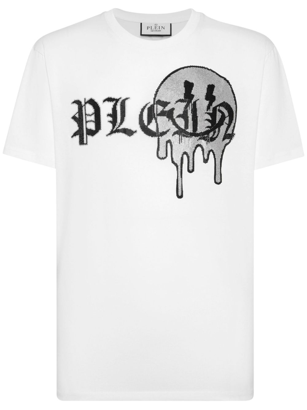 Philipp Plein rhinestone-logo cotton T-shirt - White von Philipp Plein