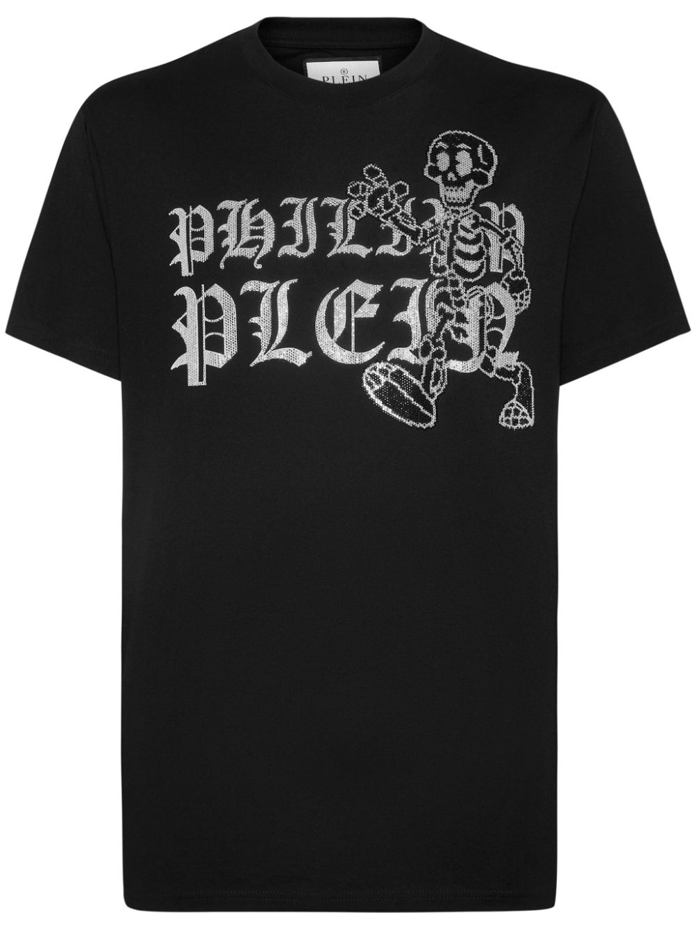 Philipp Plein rhinestone-skeleton cotton T-shirt - Black von Philipp Plein