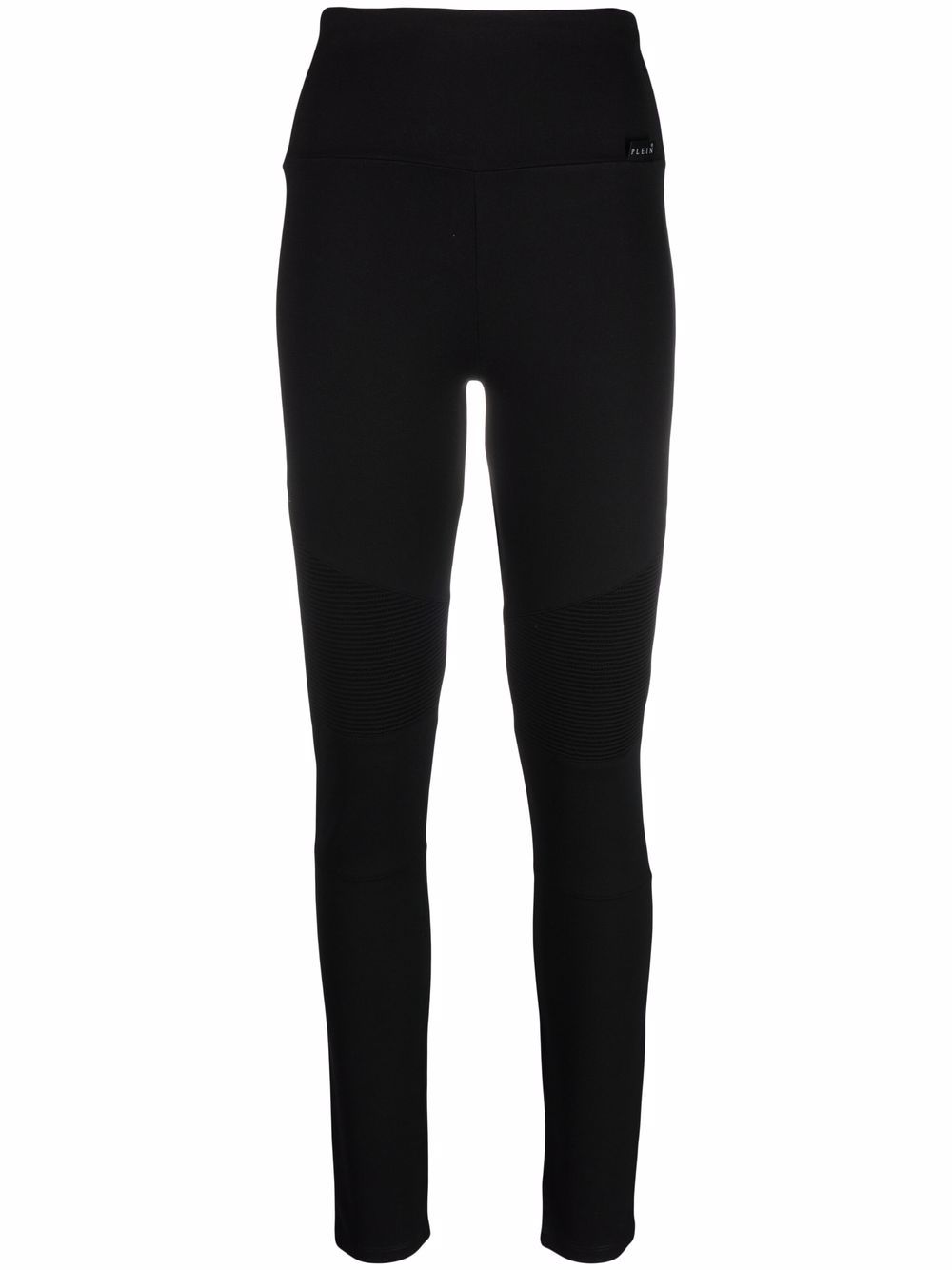 Philipp Plein ribbed-panel biker leggings - Black von Philipp Plein