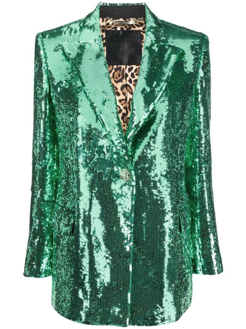 Philipp Plein sequin-embellished blazer - Green von Philipp Plein