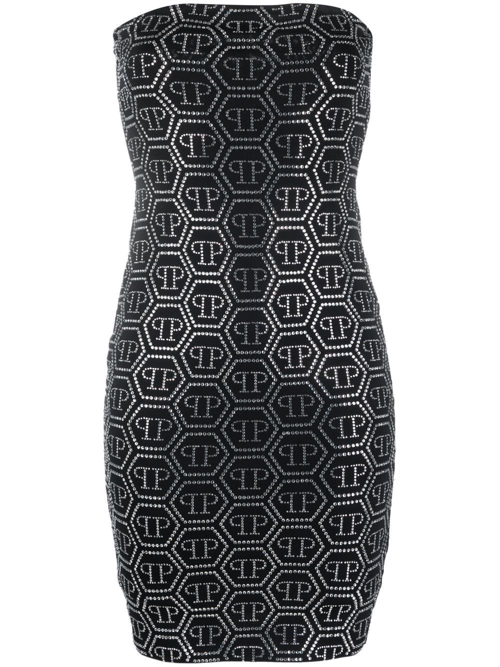 Philipp Plein sequin-embellished monogram mini dress - Black von Philipp Plein