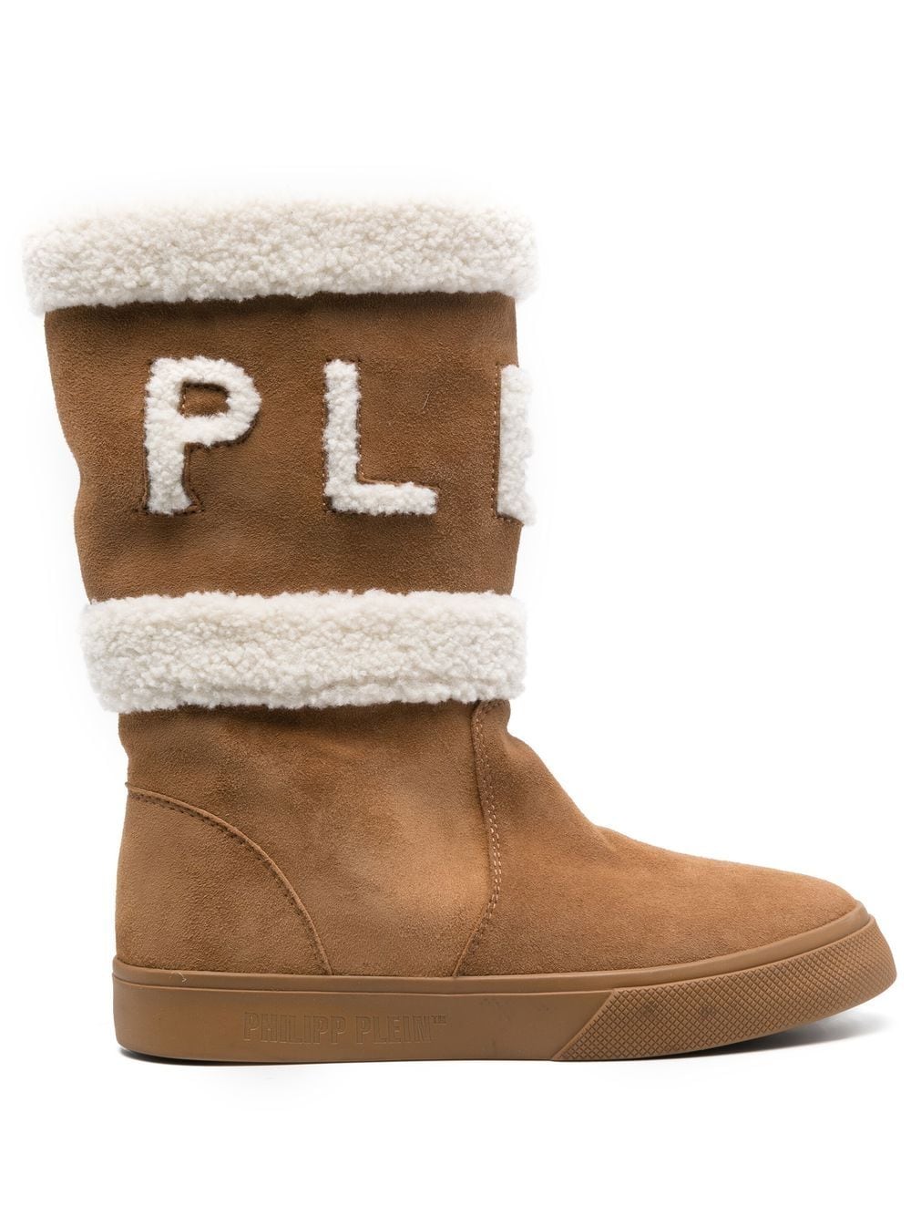 Philipp Plein shearling-lined suede boots - Neutrals von Philipp Plein