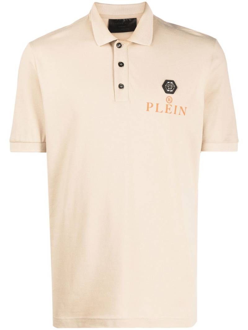 Philipp Plein short sleeve polo shirt - Neutrals von Philipp Plein