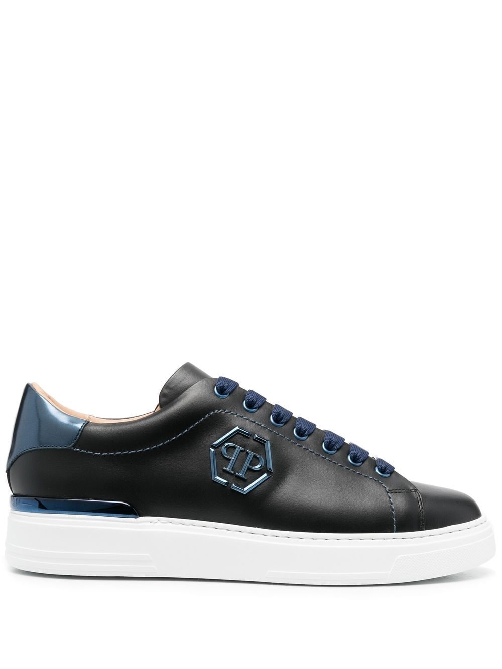 Philipp Plein side Hexagon logo-plaque sneakers - Blue von Philipp Plein