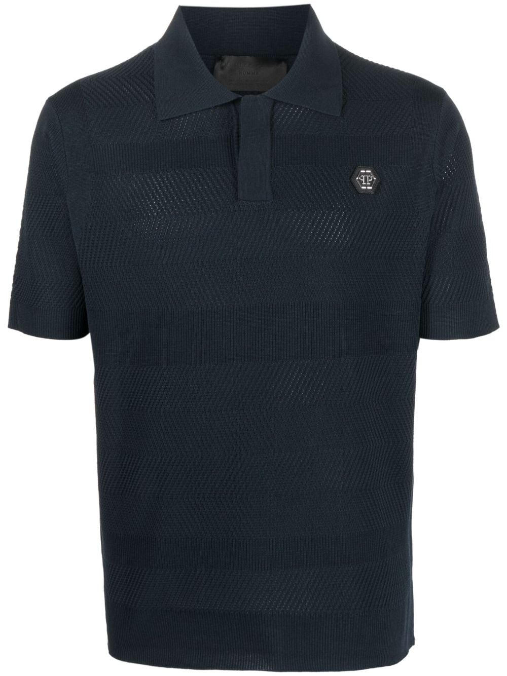 Philipp Plein silk polo shirt - Blue von Philipp Plein