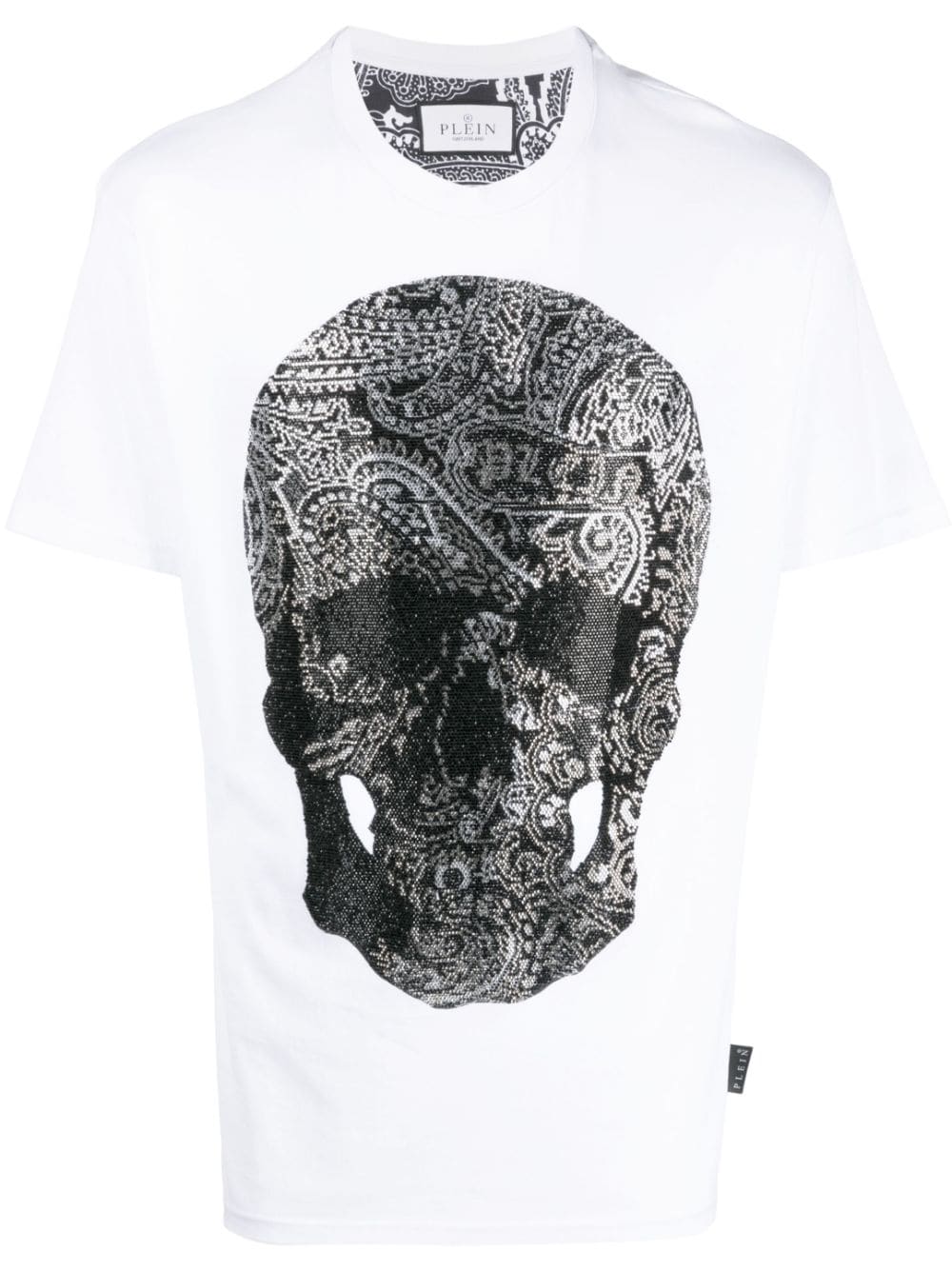 Philipp Plein skull-print cotton T-shirt - White von Philipp Plein