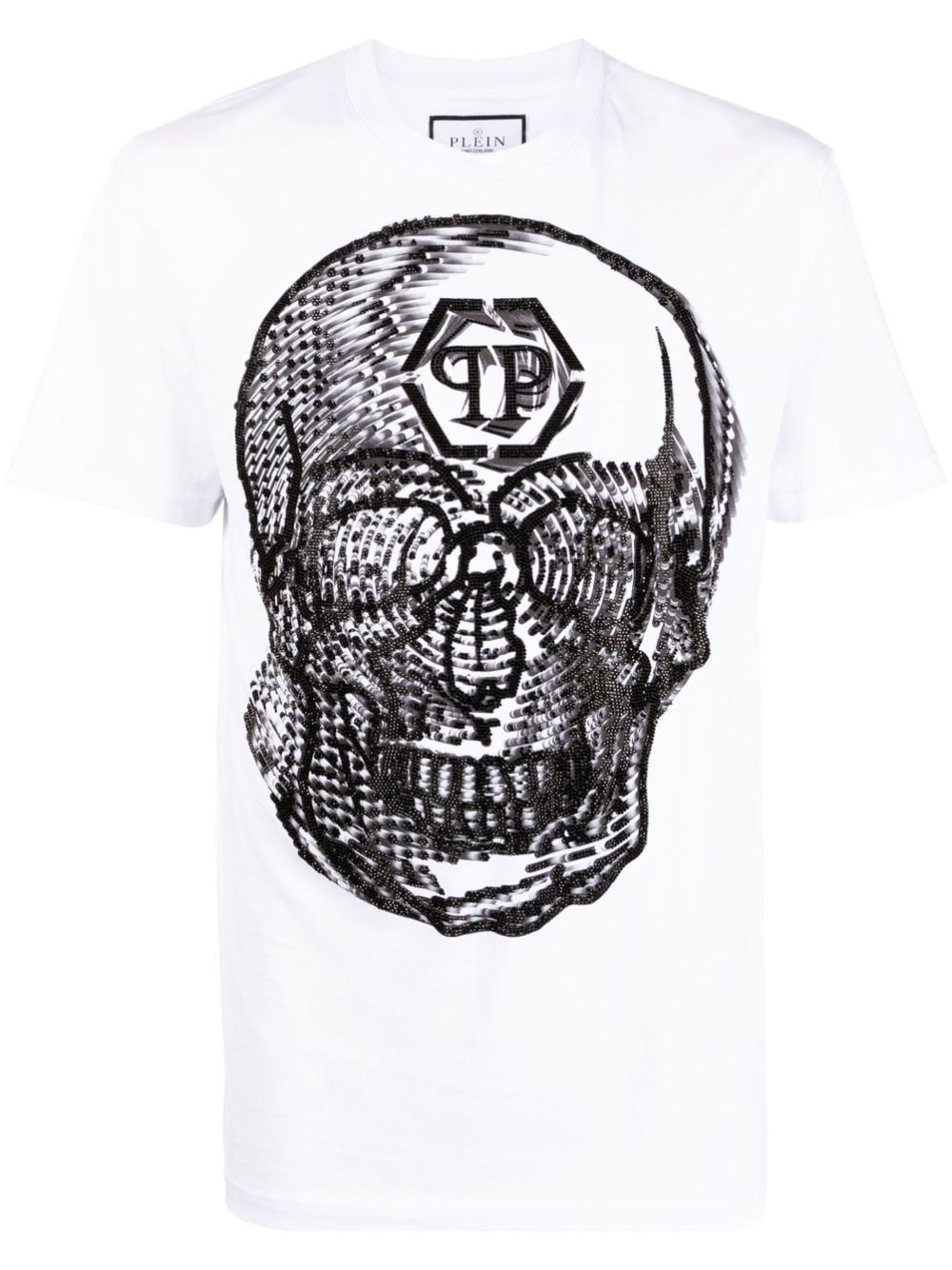 Philipp Plein skull-print cotton T-shirt - White von Philipp Plein