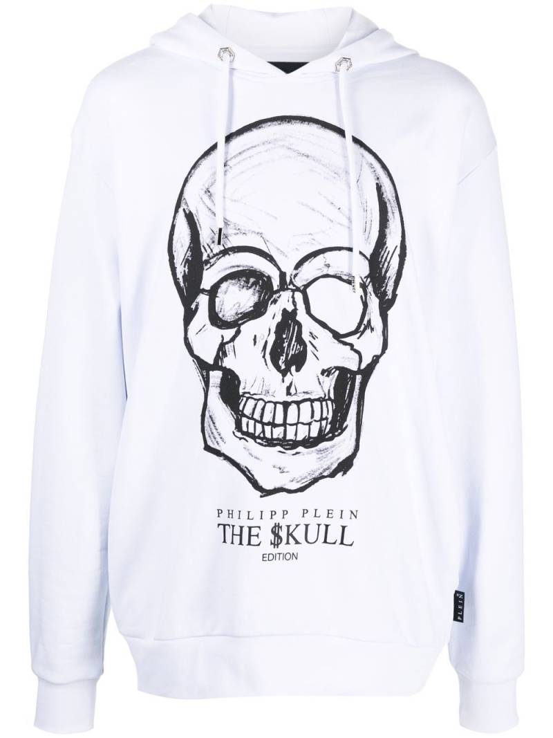 Philipp Plein skull-print hoodie - White von Philipp Plein