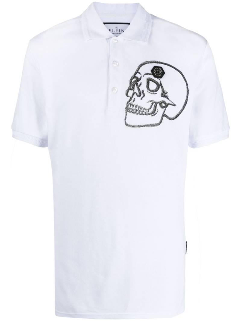 Philipp Plein skull-print polo shirt - White von Philipp Plein