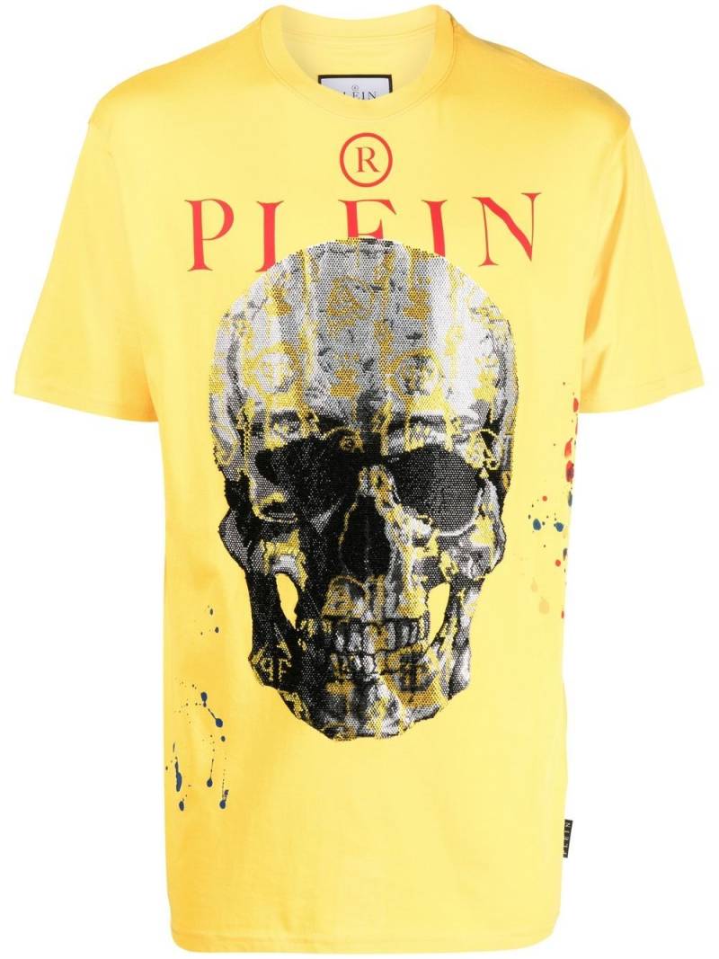 Philipp Plein skull-print short-sleeve T-shirt - Yellow von Philipp Plein