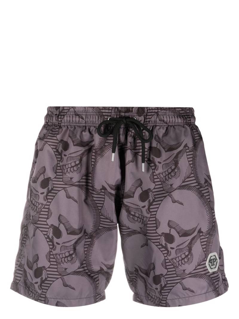 Philipp Plein skull-print swim shorts - Black von Philipp Plein