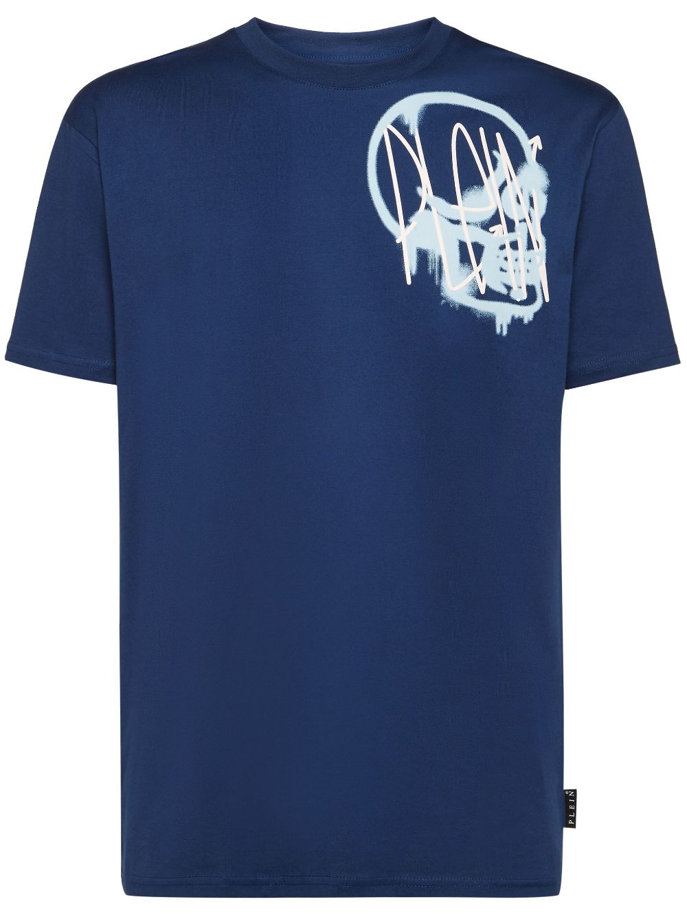 Philipp Plein slogan-print cotton T-shirt - Blue von Philipp Plein