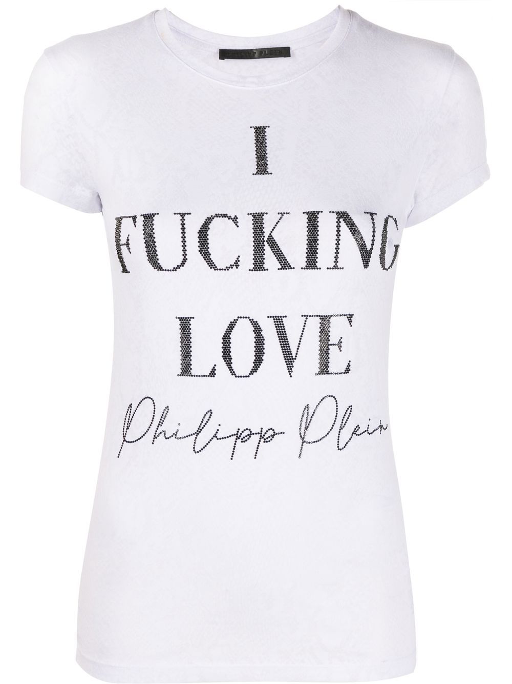 Philipp Plein slogan-print cotton T-shirt - White von Philipp Plein
