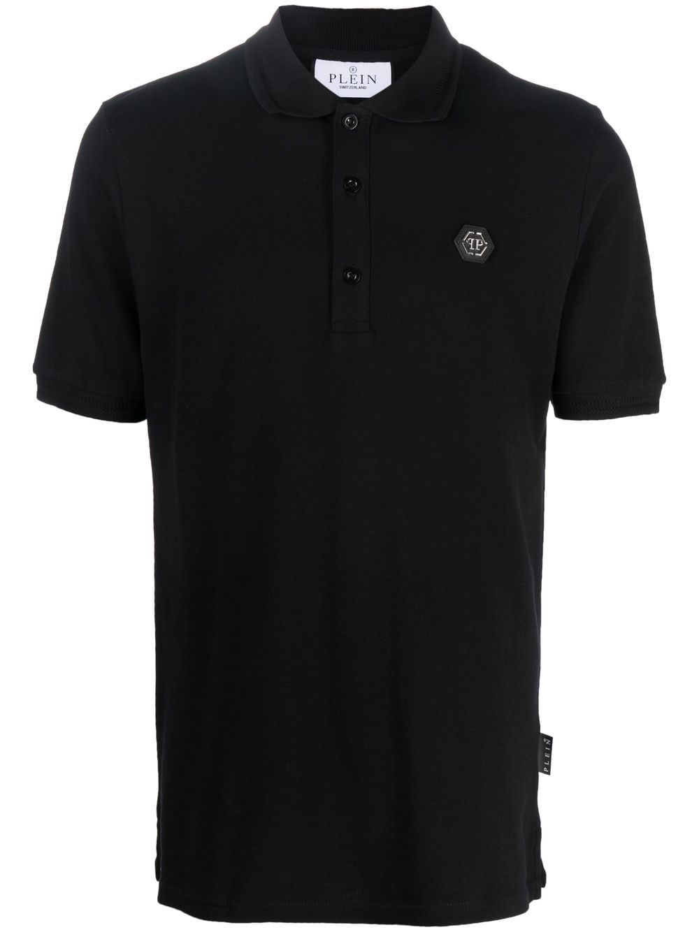 Philipp Plein snake-logo polo shirt - Black von Philipp Plein