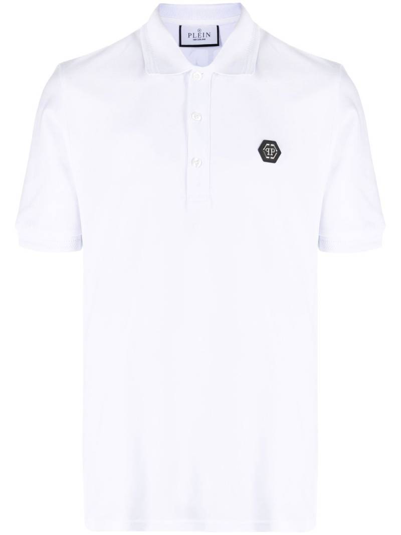 Philipp Plein snake-logo polo shirt - White von Philipp Plein