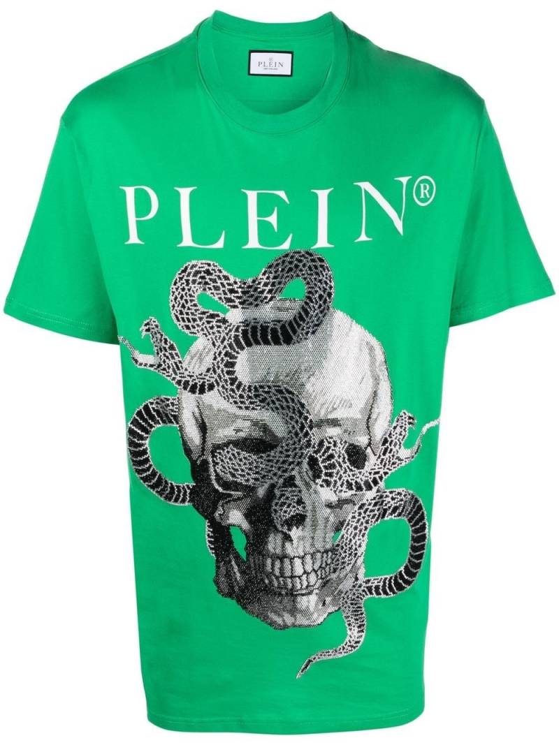 Philipp Plein snake-print short-sleeve T-shirt - Green von Philipp Plein