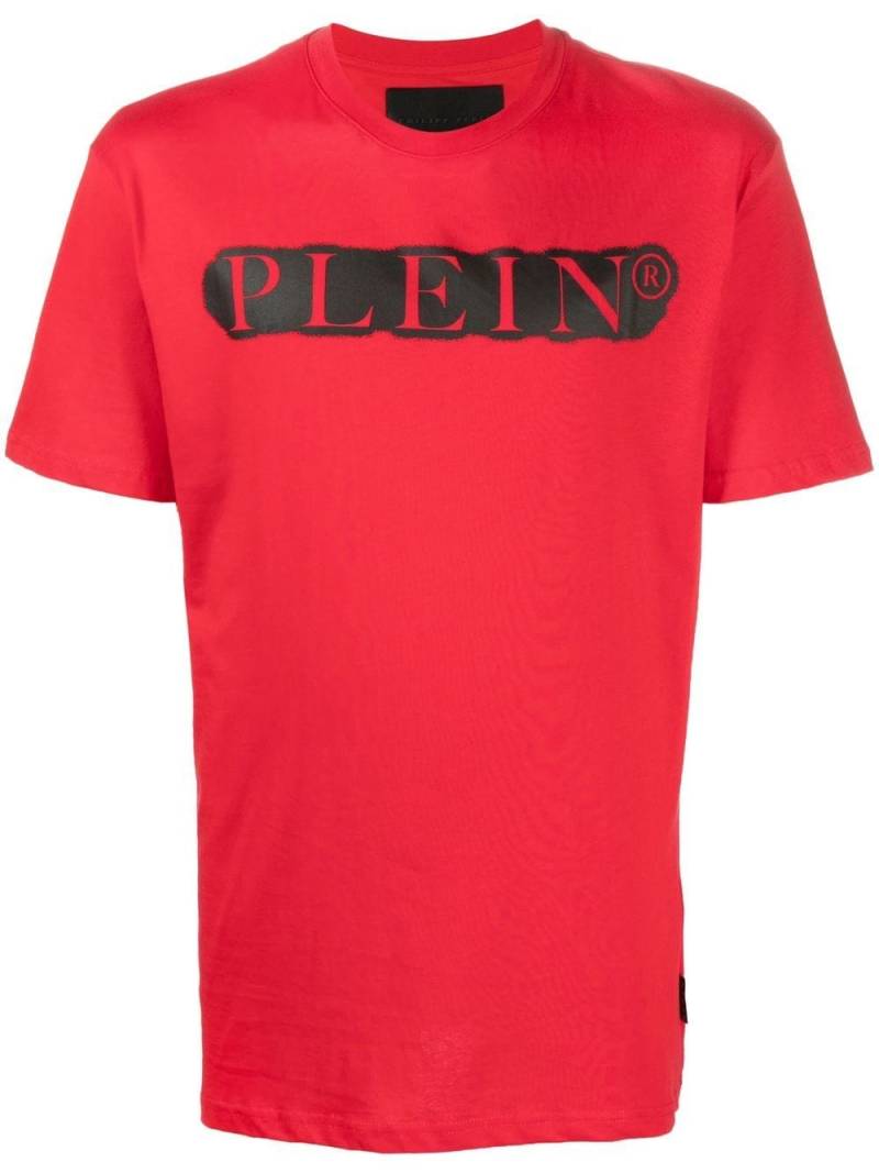 Philipp Plein spray-effect T-shirt - Red von Philipp Plein