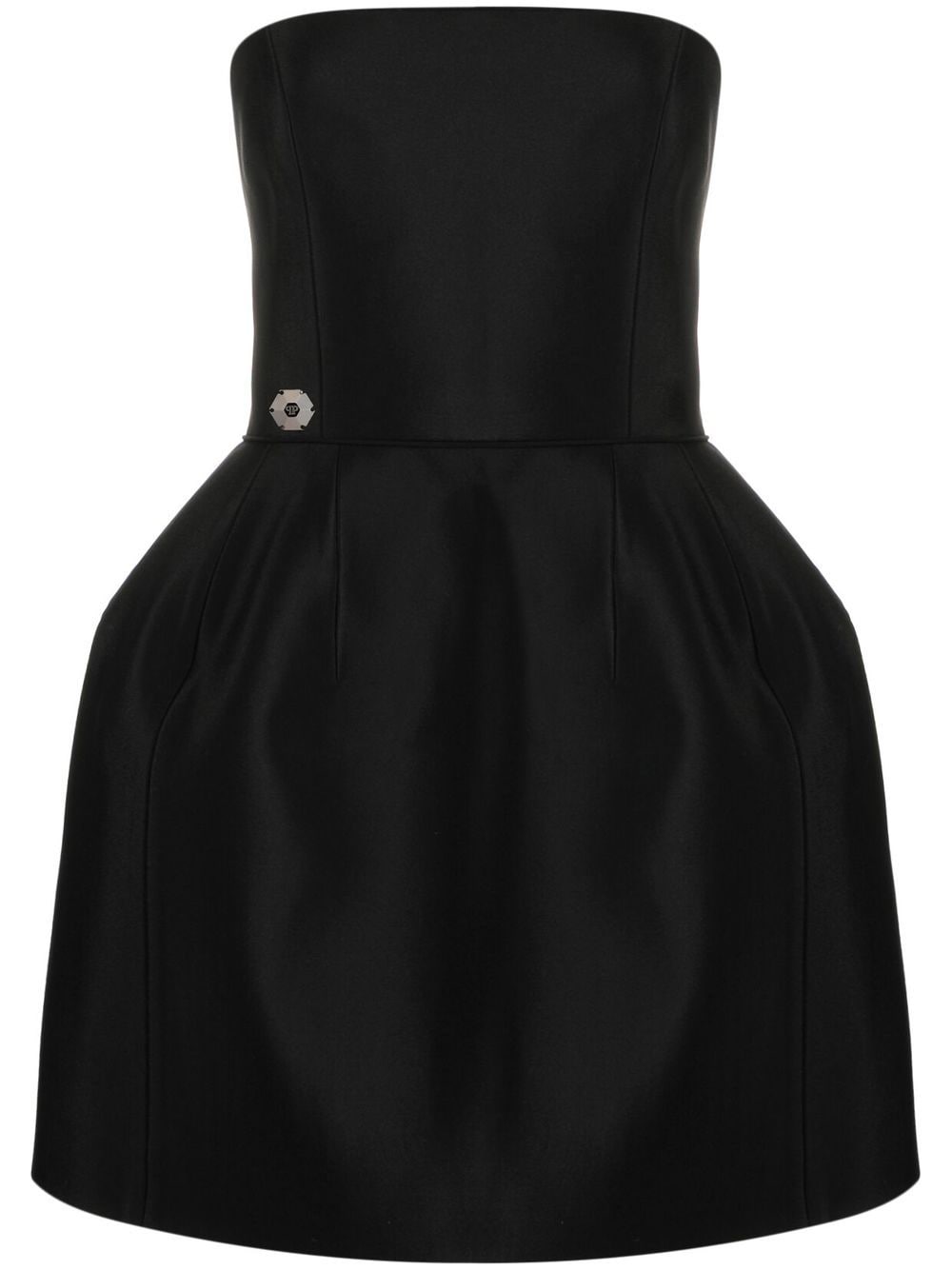 Philipp Plein strapless silk mini dress - Black von Philipp Plein