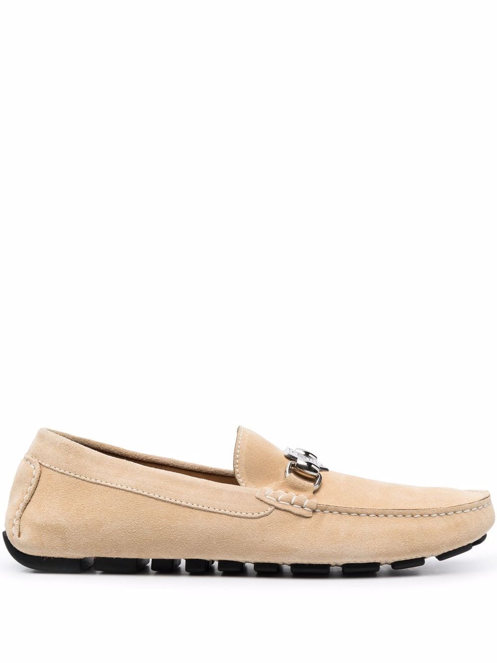 Philipp Plein suede logo plaque moccasins - Neutrals von Philipp Plein