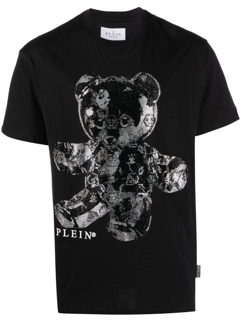 Philipp Plein teddy print T-shirt - Black von Philipp Plein