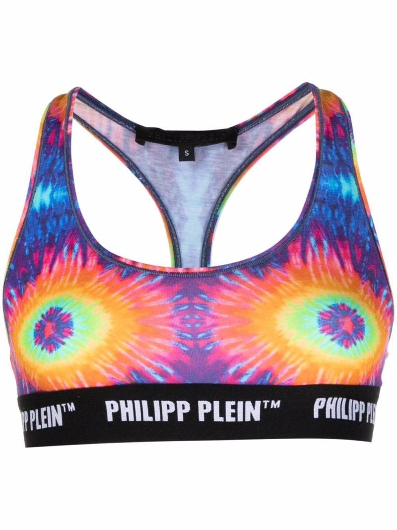 Philipp Plein tie-dye logo-undebrand bra - Blue von Philipp Plein