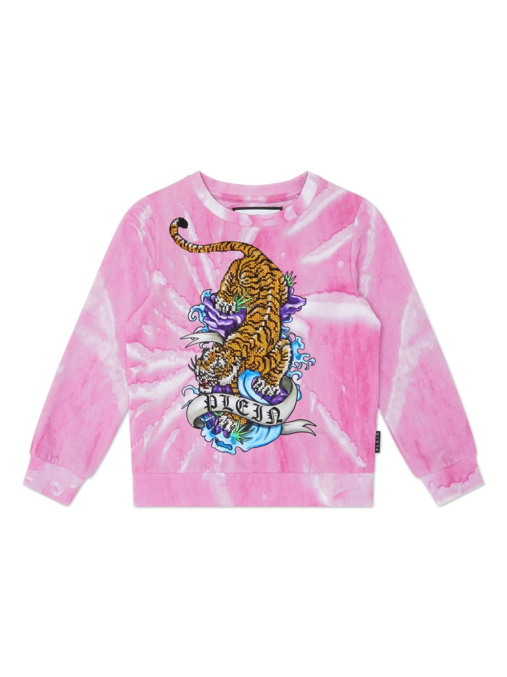 Philipp Plein Junior tie-dye print sweatshirt - Pink von Philipp Plein Junior