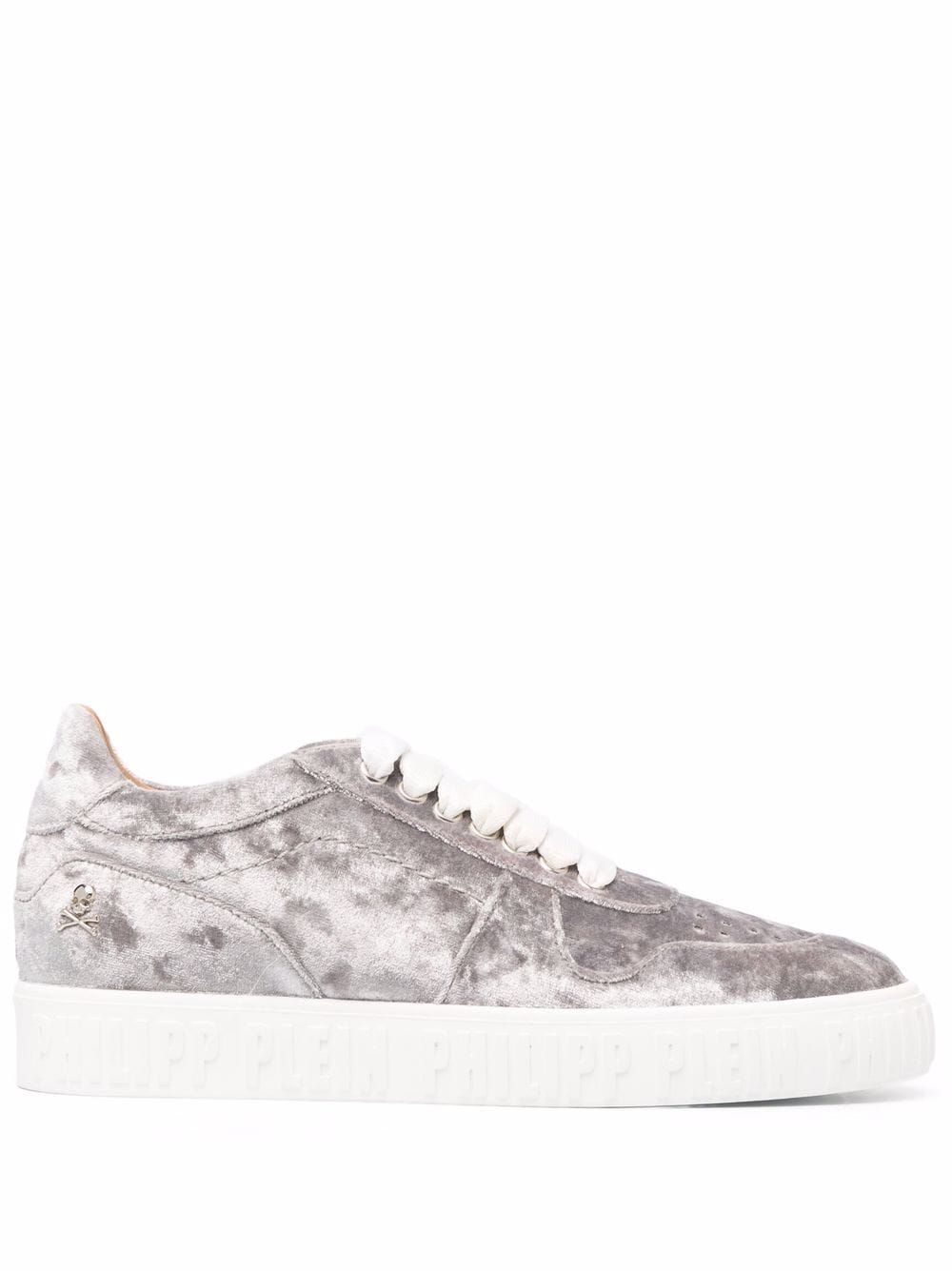 Philipp Plein velvet Hurricane sneakers - Grey von Philipp Plein