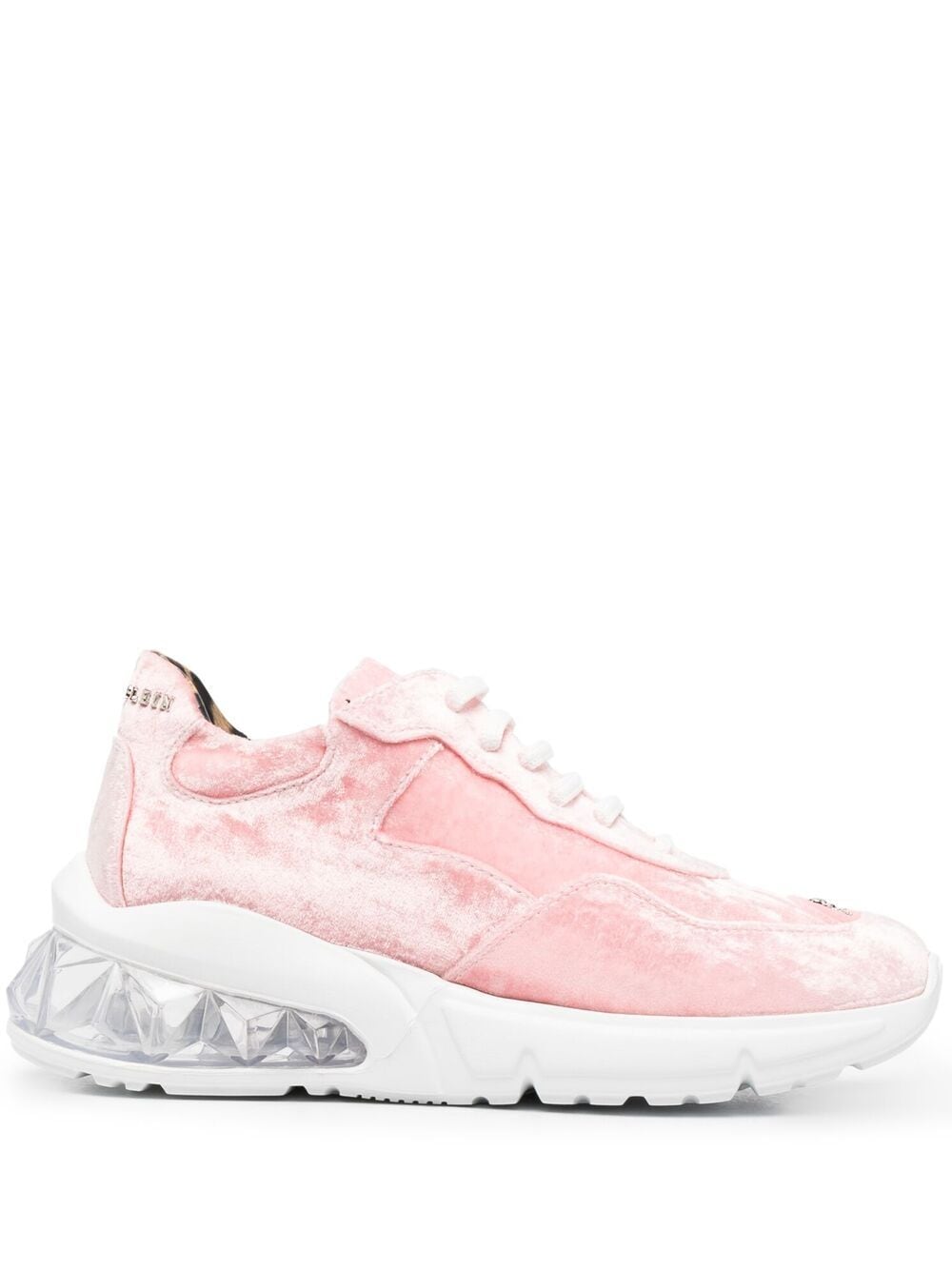 Philipp Plein velvet low-top sneakers - Pink von Philipp Plein