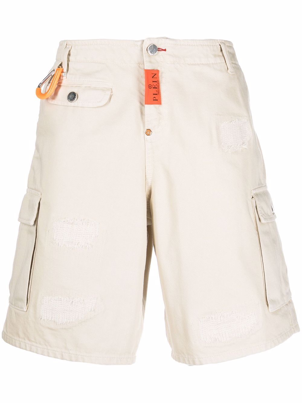 Philipp Plein wide-leg cargo shorts - Neutrals von Philipp Plein