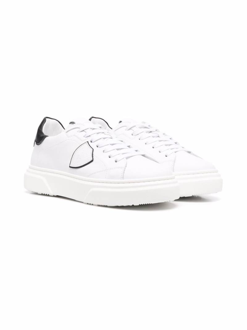 Philippe Model Kids TEEN Temple low-top leather sneakers - White von Philippe Model Kids