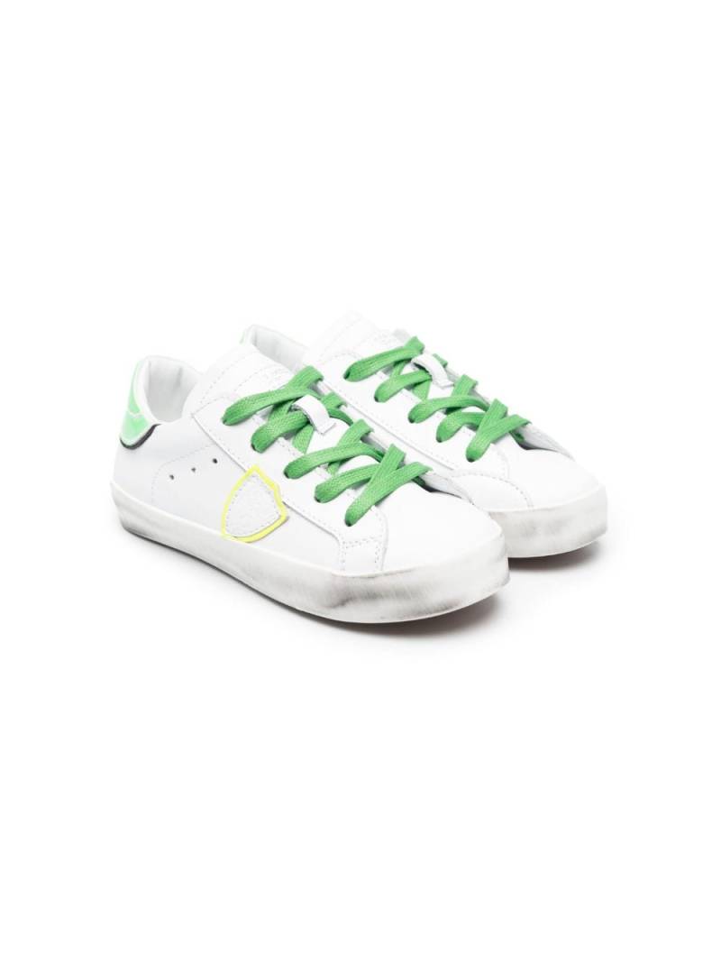 Philippe Model Kids lace-up leather sneakers - White von Philippe Model Kids