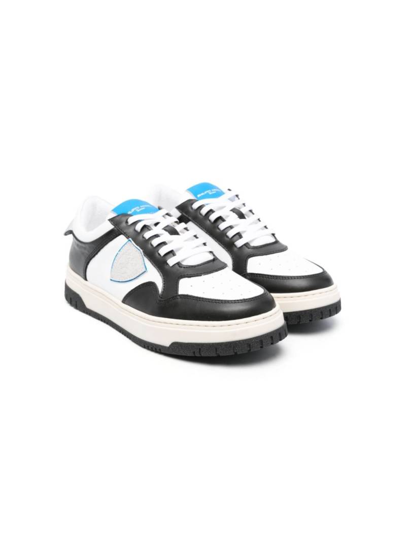 Philippe Model Kids logo-patch leather sneakers - Black von Philippe Model Kids