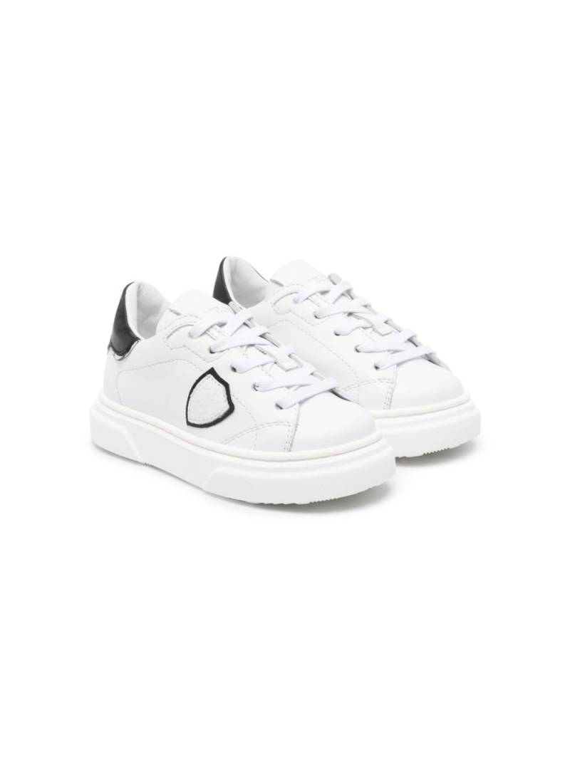 Philippe Model Kids logo-patch leather sneakers - White von Philippe Model Kids