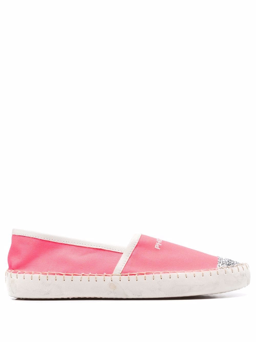 Philippe Model Paris Marseille glitter-toecap espadrilles - Pink von Philippe Model Paris