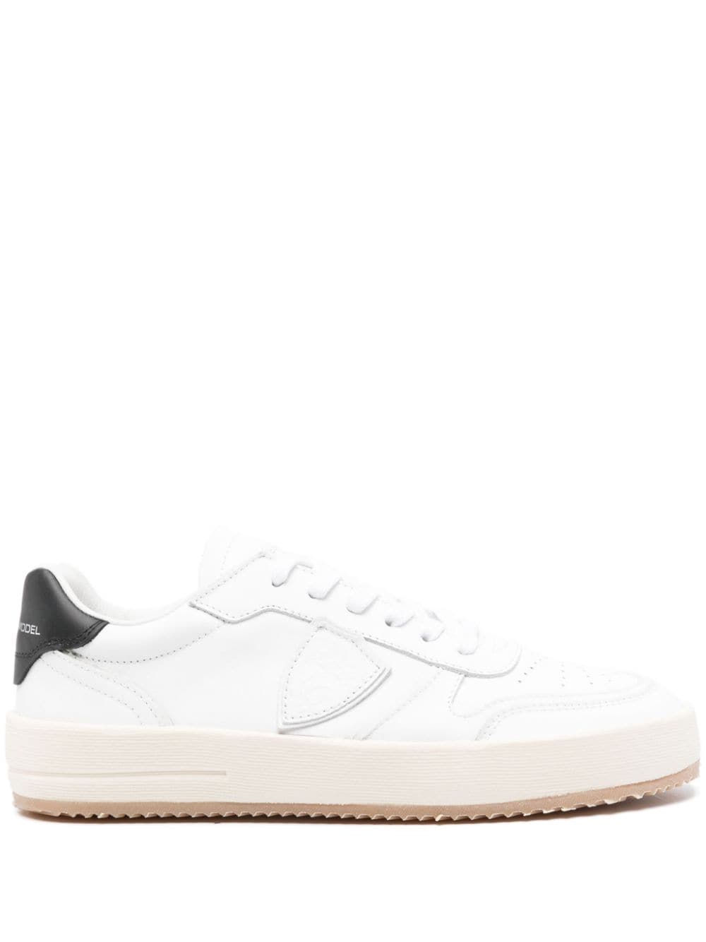 Philippe Model Paris Temple Veau leather sneakers - White von Philippe Model Paris