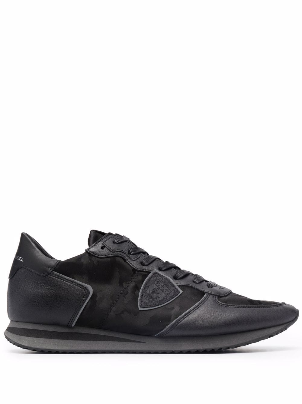 Philippe Model Paris panelled camouflage-print sneakers - Black von Philippe Model Paris