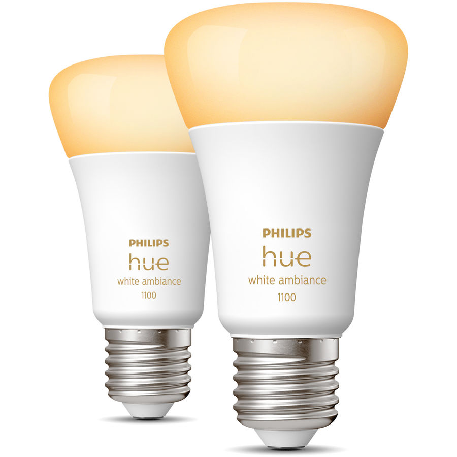 Philips Hue Philips Hue LED E27 Weiss 2 × 8 W Philips Hue Philips Hue LED E27 Weiss 2 × 8 W von Philips Hue