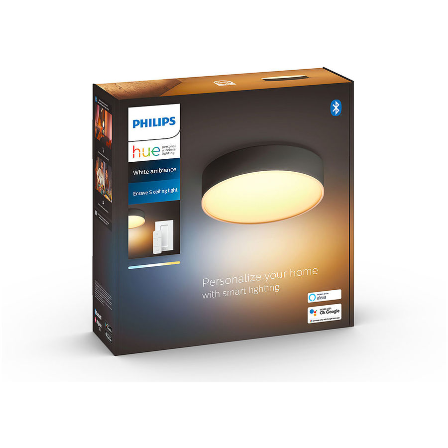 Philips Hue Philips Hue Lampada da soffitto Enrave Nero 9.6 W Philips Hue Philips Hue Lampada da soffitto Enrave Nero 9.6 W von Philips Hue