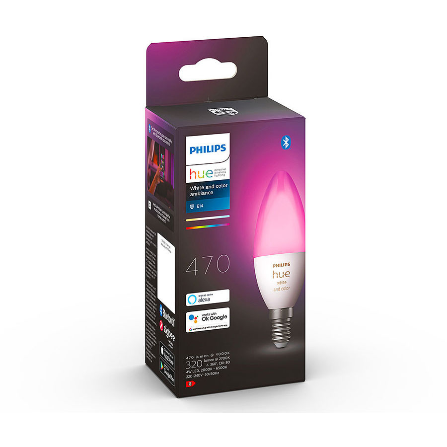 Philips Hue Philips Hue Smarte Kerzenlampe E14 Weiss 4 W Philips Hue Philips Hue Smarte Kerzenlampe E14 Weiss 4 W von Philips Hue