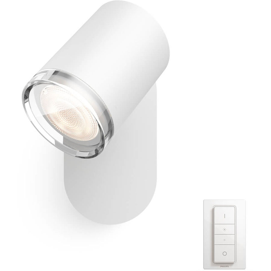 Philips Hue Philips Hue White Amb. Adore Spot 1 flg. blanc 350lm incl. interrupteur à variateur Philips Hue Philips Hue White Amb. Adore Spot 1 flg. blanc 350lm incl. interrupteur à variateur von Philips Hue