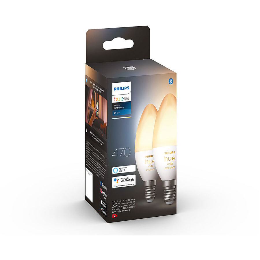 Philips Hue Philips Hue White Ambience Kerze E14 4 W 2 Stück Philips Hue Philips Hue White Ambience Kerze E14 4 W 2 Stück von Philips Hue