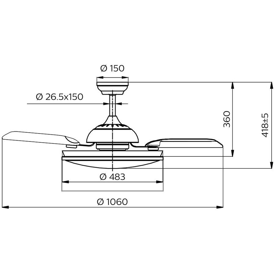 Philips Hue Ventilatore a soffitto con luc Philips Philips Hue Ventilatore a soffitto con luc Philips von Philips Hue