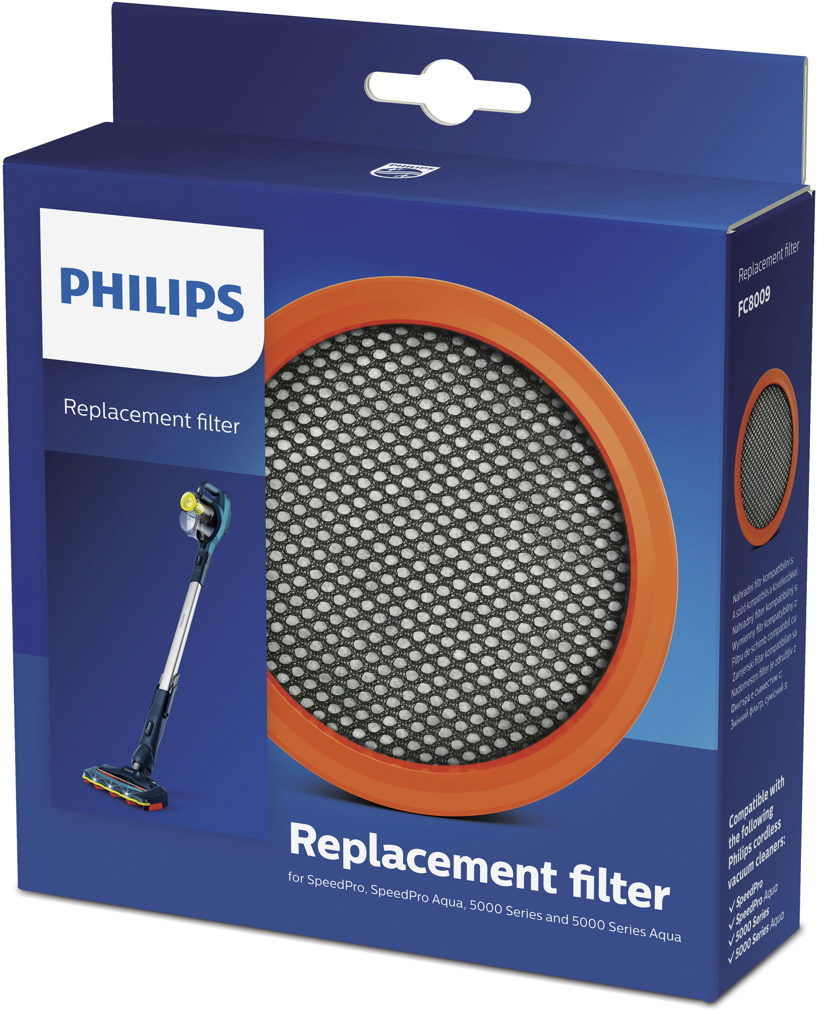 Philips Ersatzfilter »FC8009/01«, (Packung, 1 tlg., 1 abwaschbarer Schaumfilter) von Philips