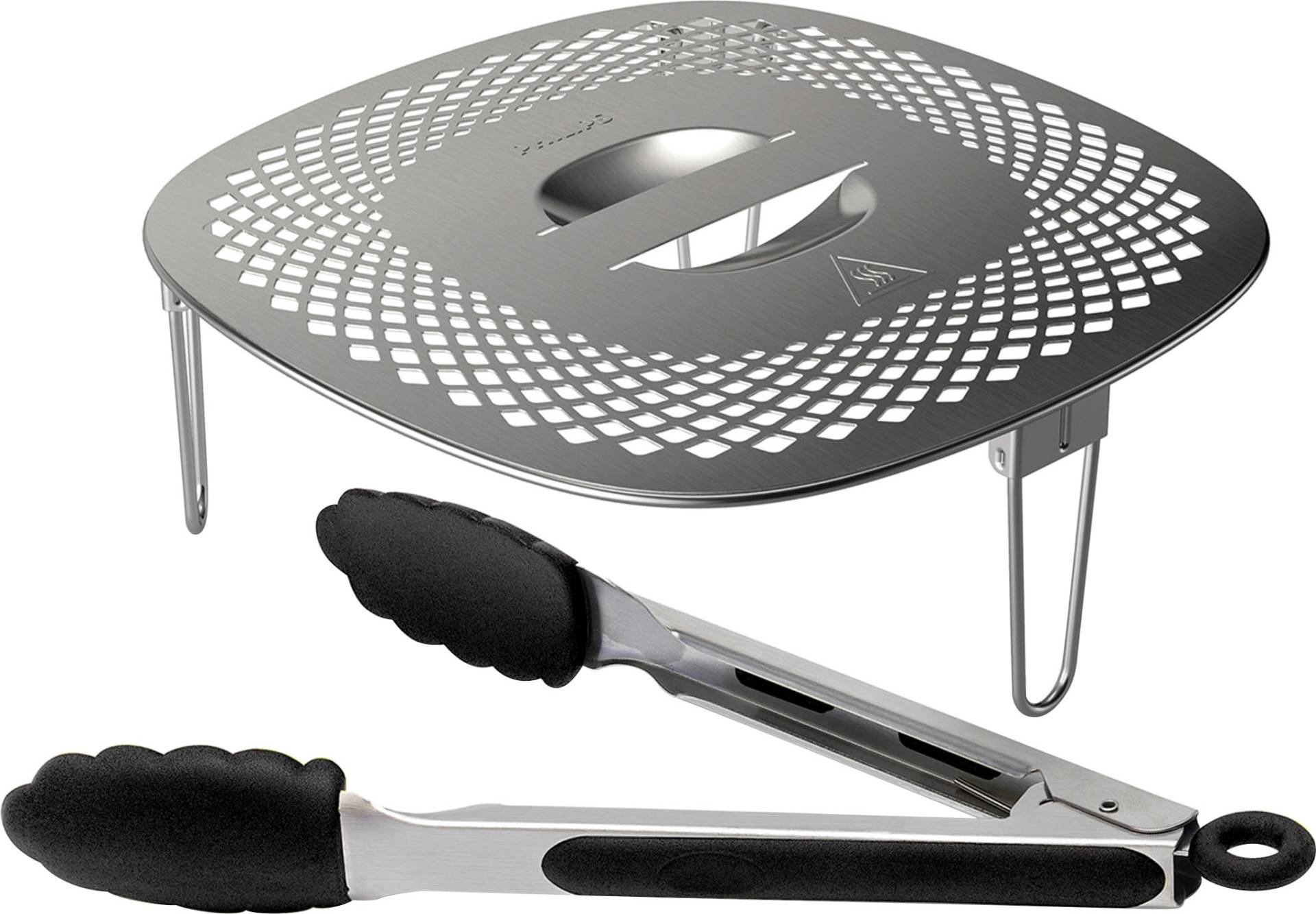 Philips Grillpfanneneinsatz »HD9954/01 Snack Profi-Kit«, Edelstahl-Silikon, (3 St.) von Philips