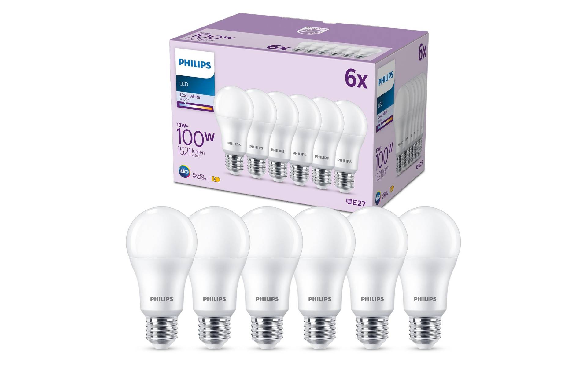 Philips LED-Leuchtmittel »LED 100W A67«, E27, Neutralweiss Philips LED-Leuchtmittel »LED 100W A67«, E27, Neutralweiss von Philips