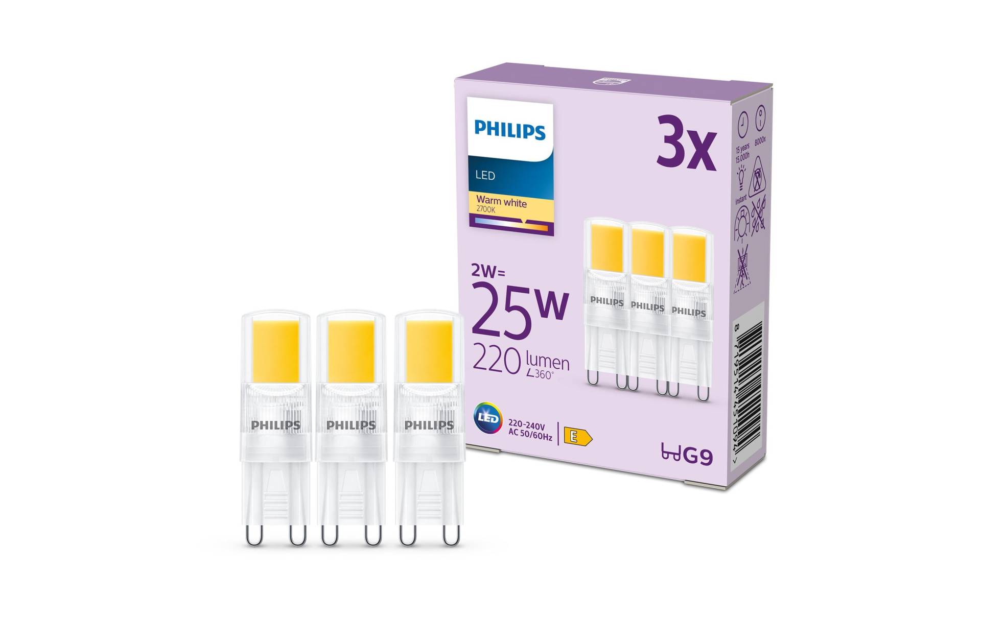 Philips LED-Leuchtmittel »LED 25W G9«, G9, Warmweiss von Philips